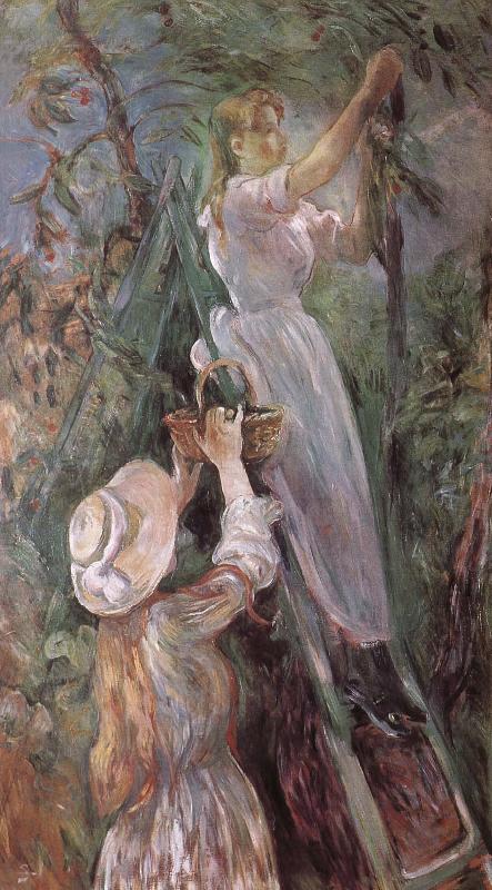 Berthe Morisot Peach trees Sweden oil painting art